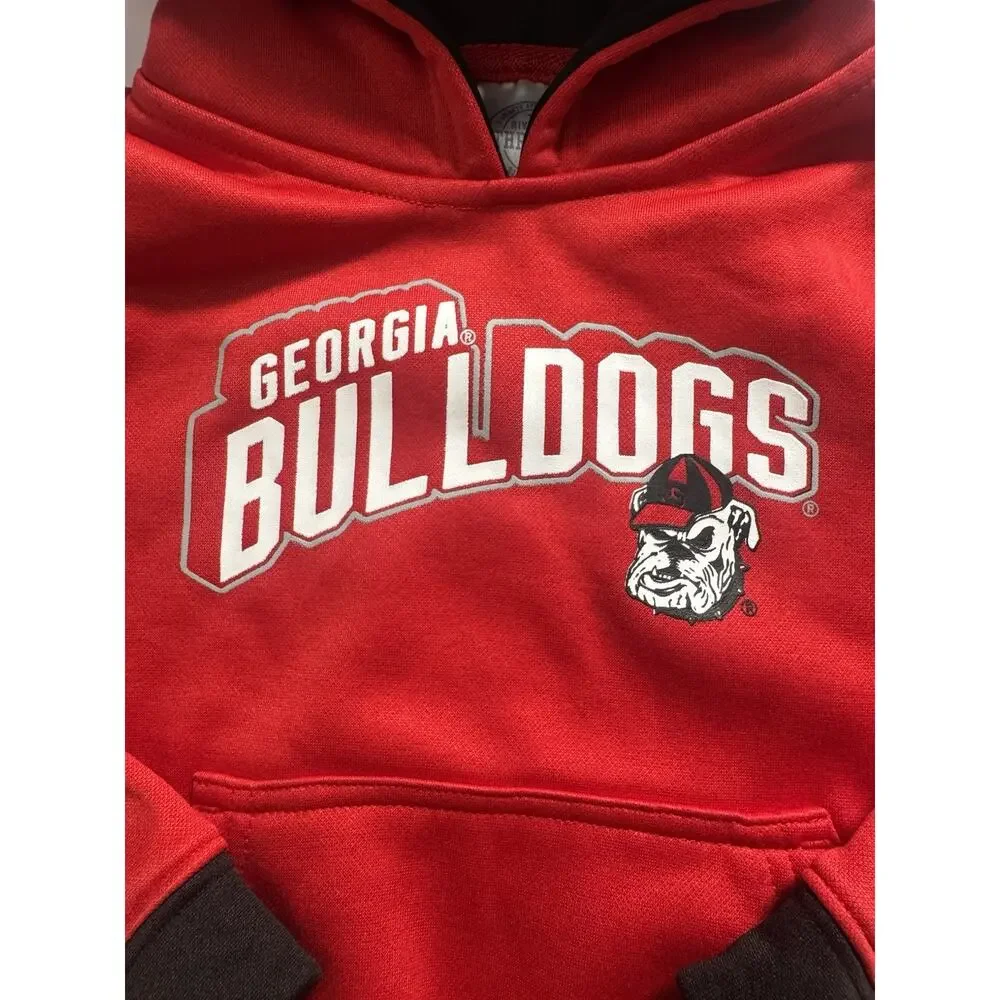 Rivalry Threads Georgia Bulldogs Hoodie Kids Size 3T Red Black UGA NCAA